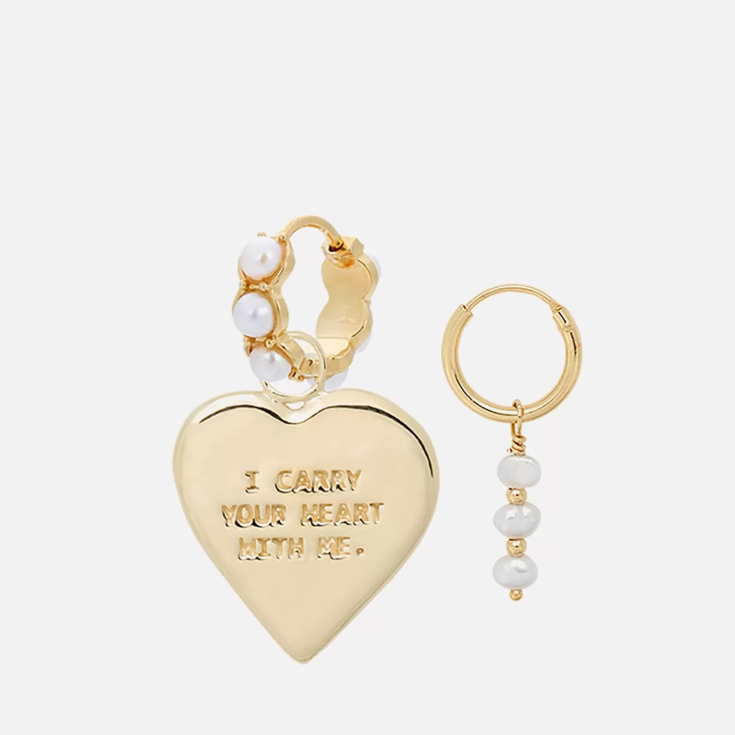Date Night Gold-Plated Silver And Pearl Earrings Set*anna + nina Fashion