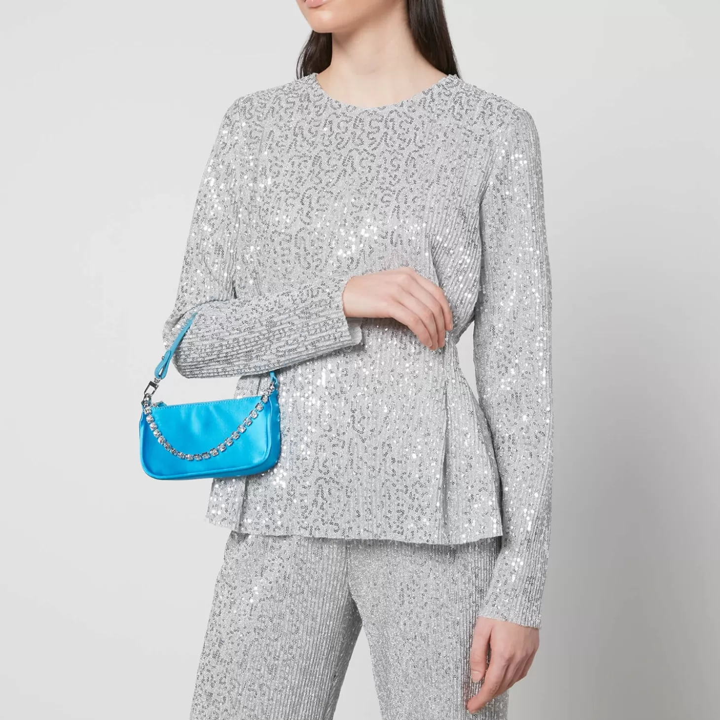 Mini Rachel Satin And Rhinestone Chain Bag*BY FAR Online