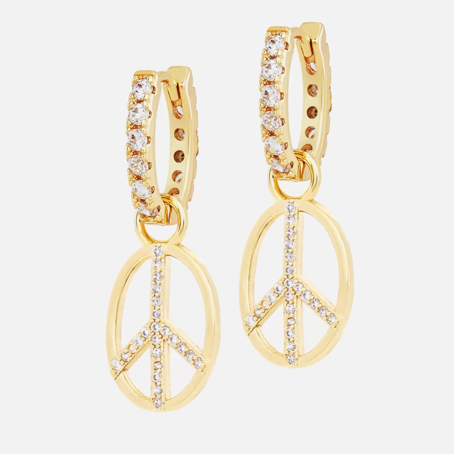Women's Peace Out Earrings - Gold*Celeste Starre Hot