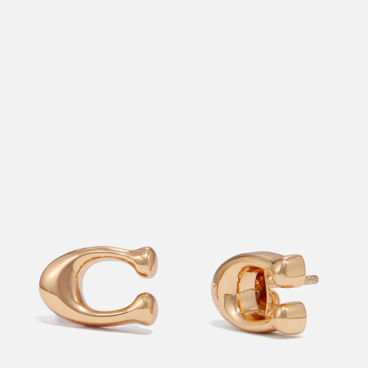 Bubble C Gold-Tone Earrings*Coach Best Sale