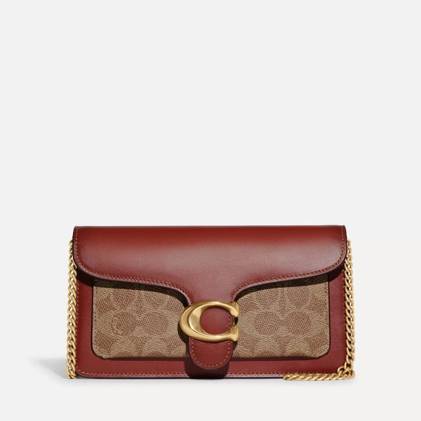 Coated Canvas Signature Tabby Chain Clutch Bag*Coach Hot