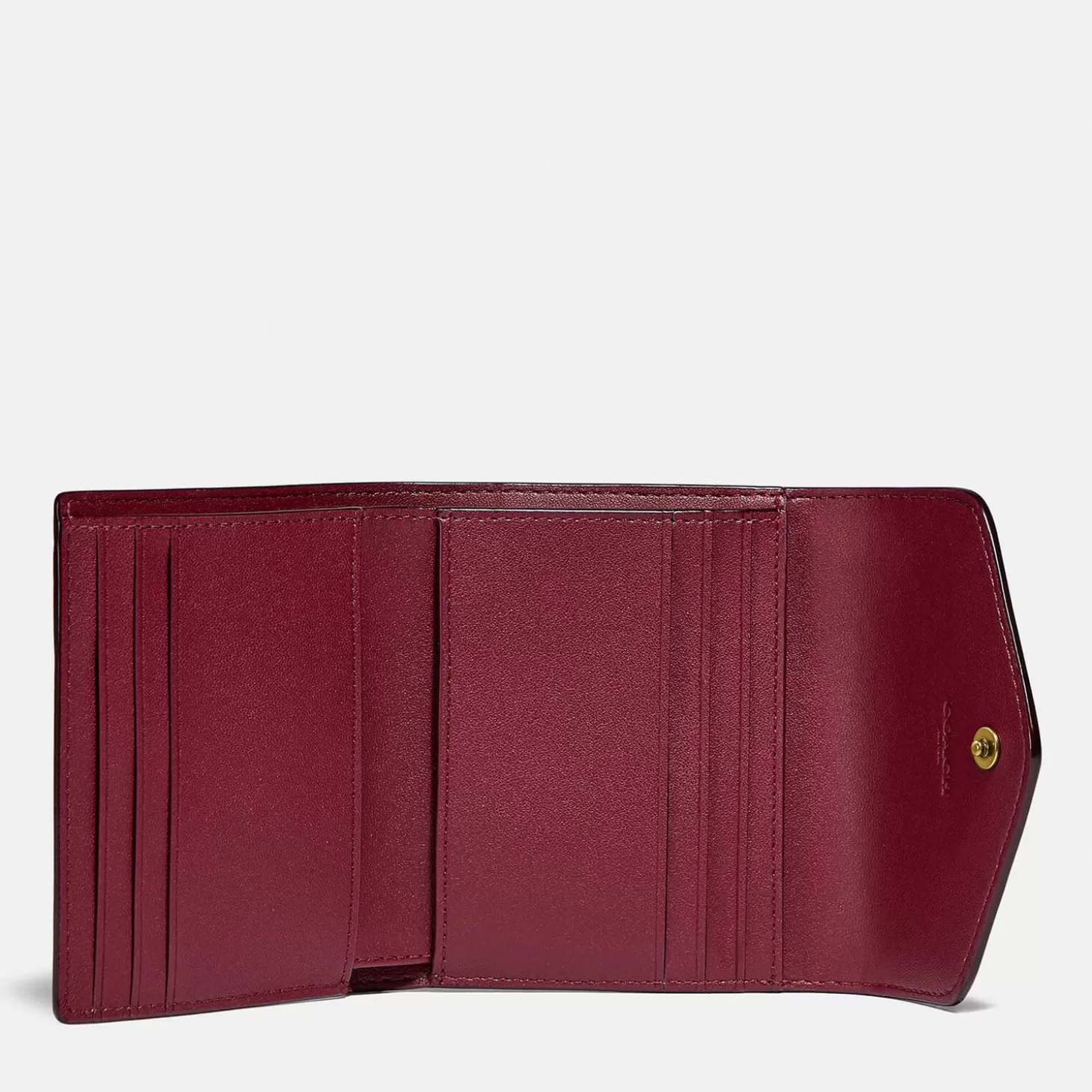 Women's Colorblock Coated Canvas Signature Wallet -*Coach Cheap