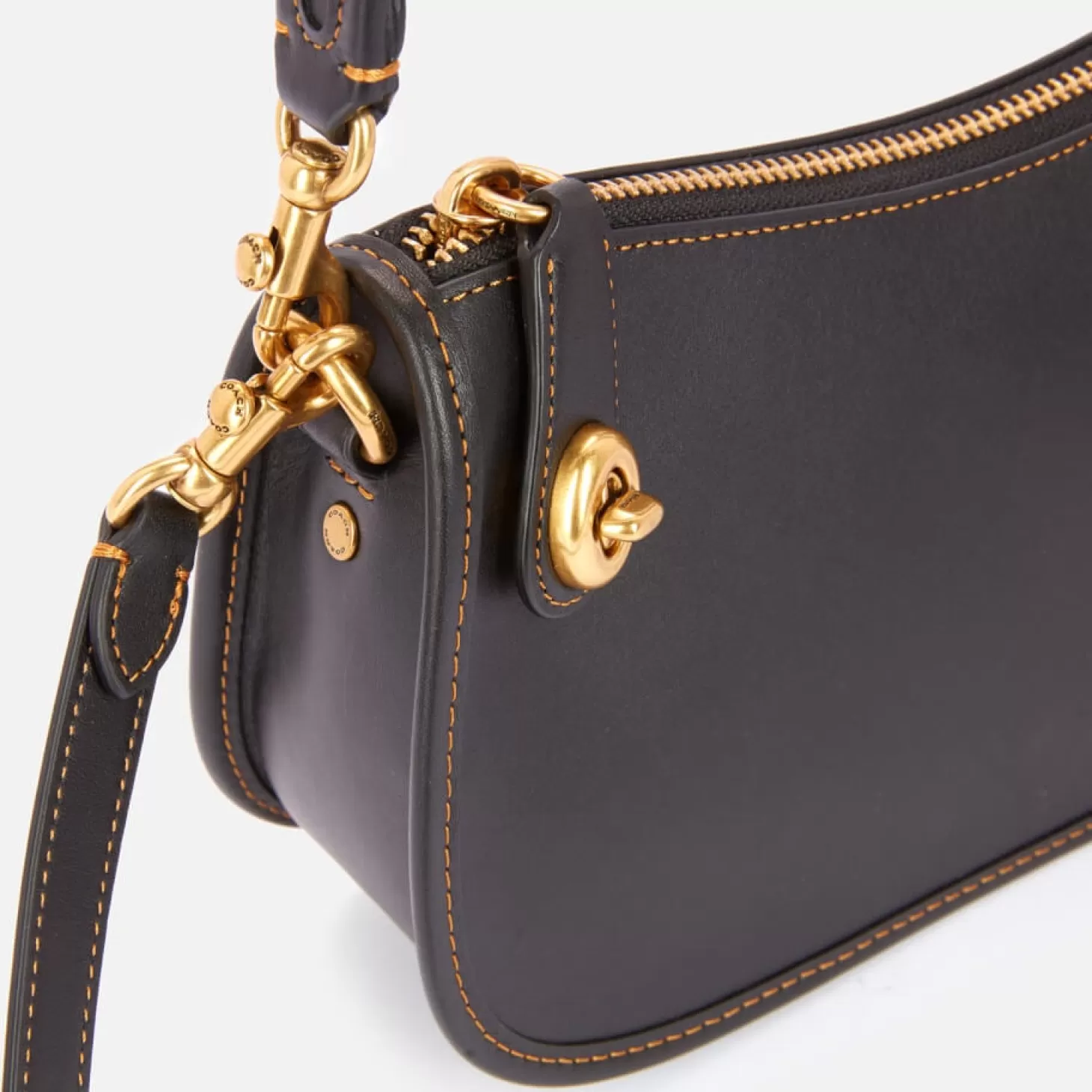 Women's The Originals Glovetanned Leather Swinger Bag - Black*Coach Cheap