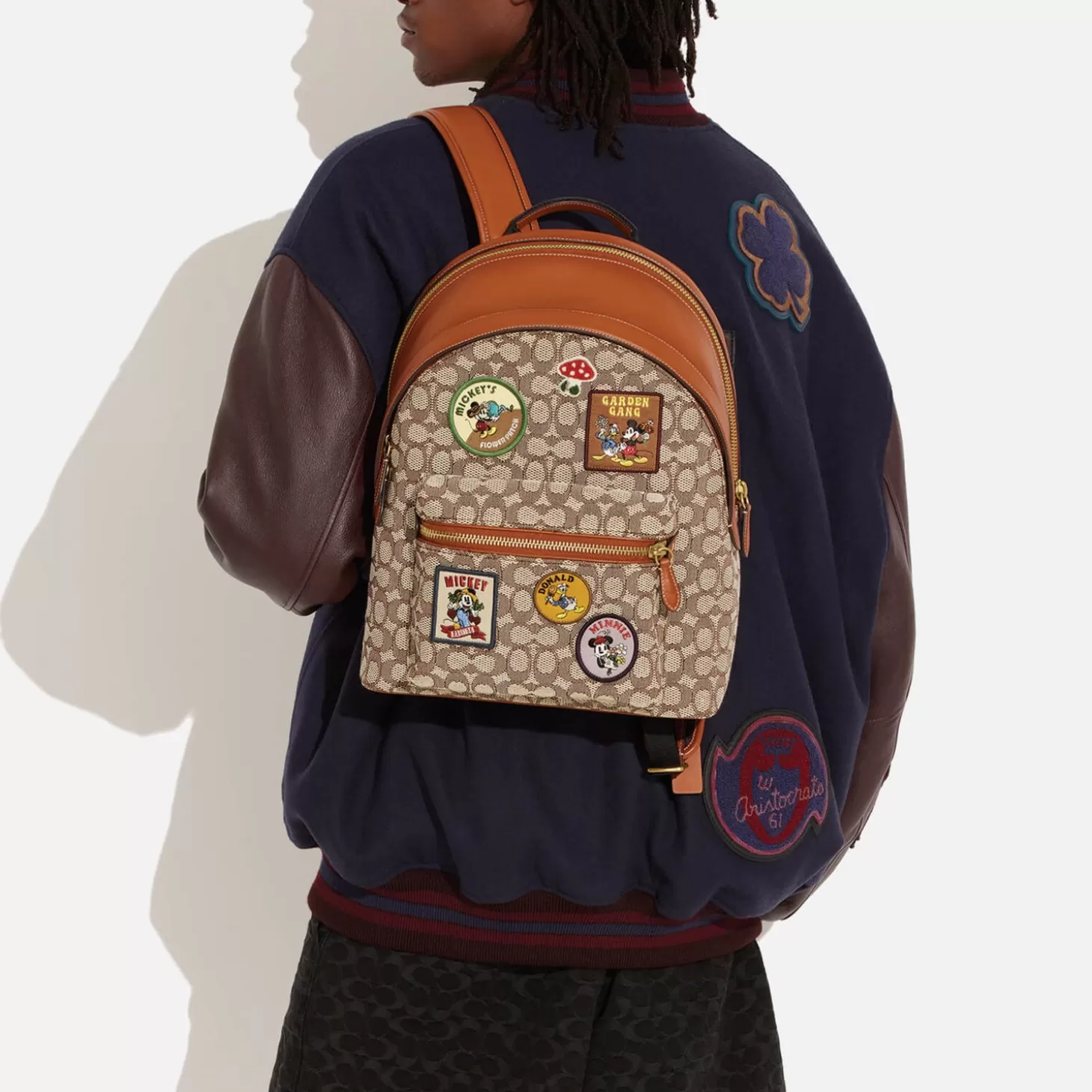 X Disney Forever Charter Designer Patched Jacquard Backpack*Coach Store