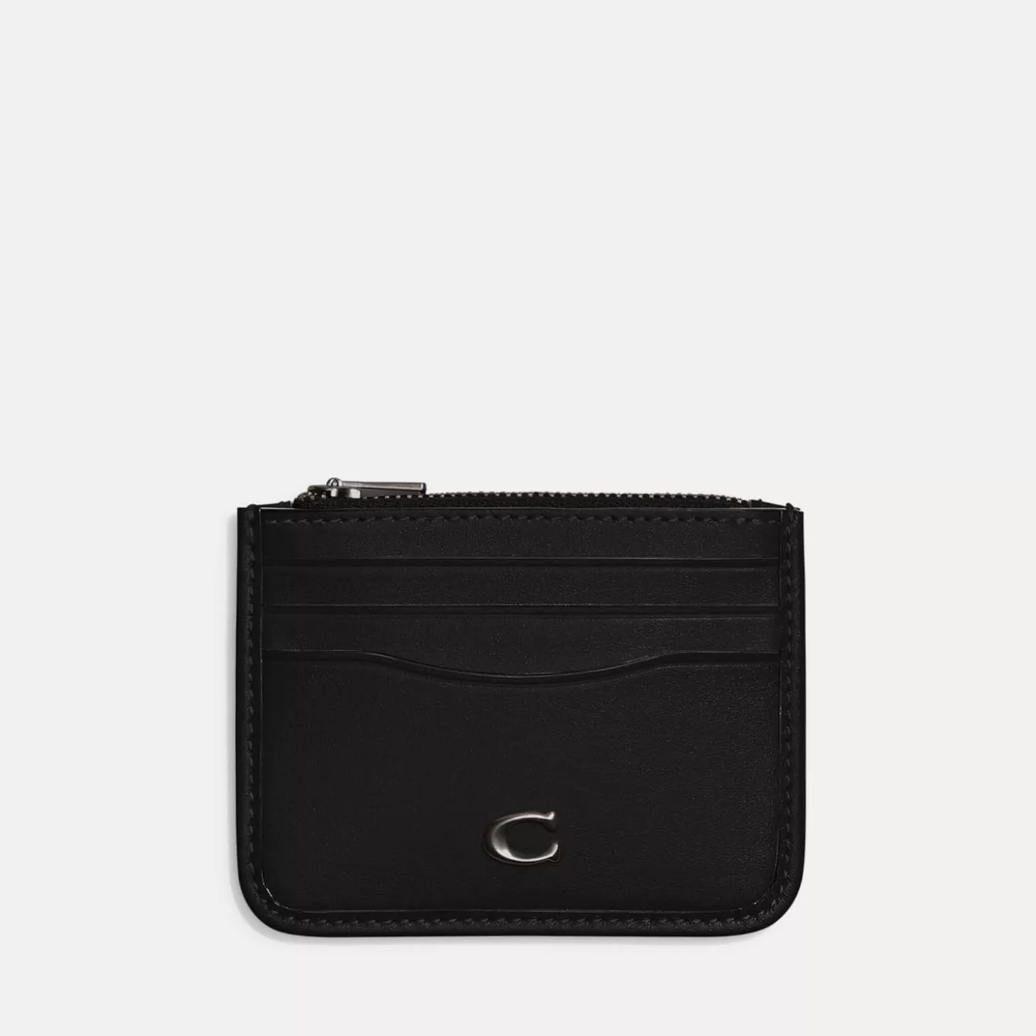 Zip Leather Card Case*Coach Best Sale