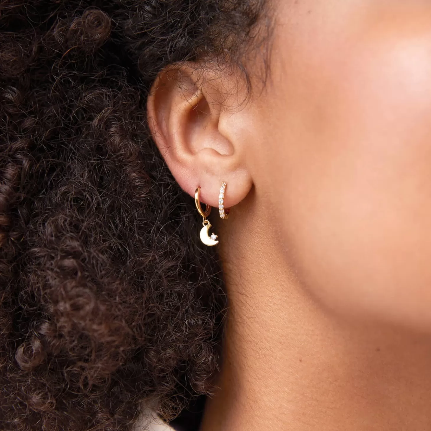 Twinkle Set Of Two Gold-Plated And Crystal Earrings*Estella Bartlett Shop