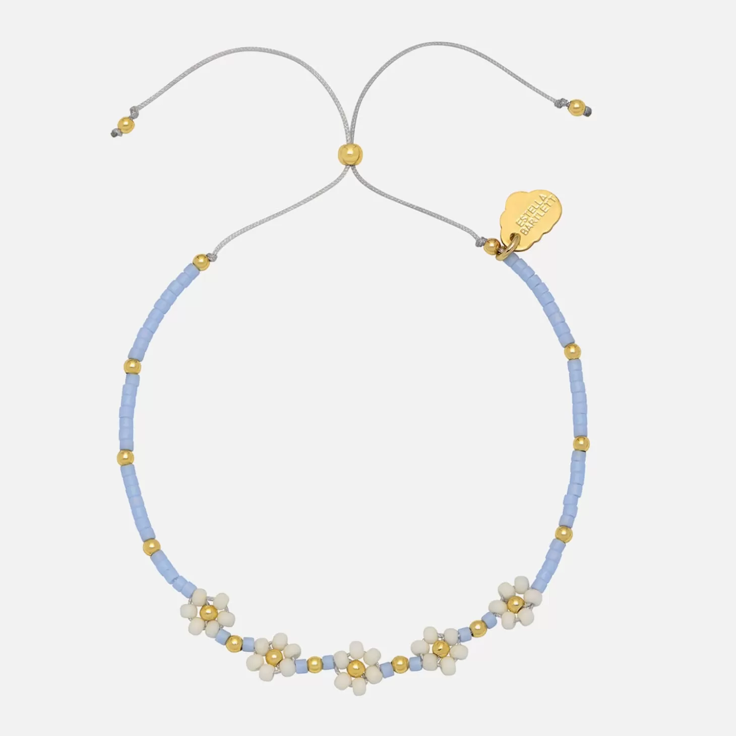 Women's Beaded Wildflower Daisy Chain Friendship Bracelet - Gold*Estella Bartlett Hot