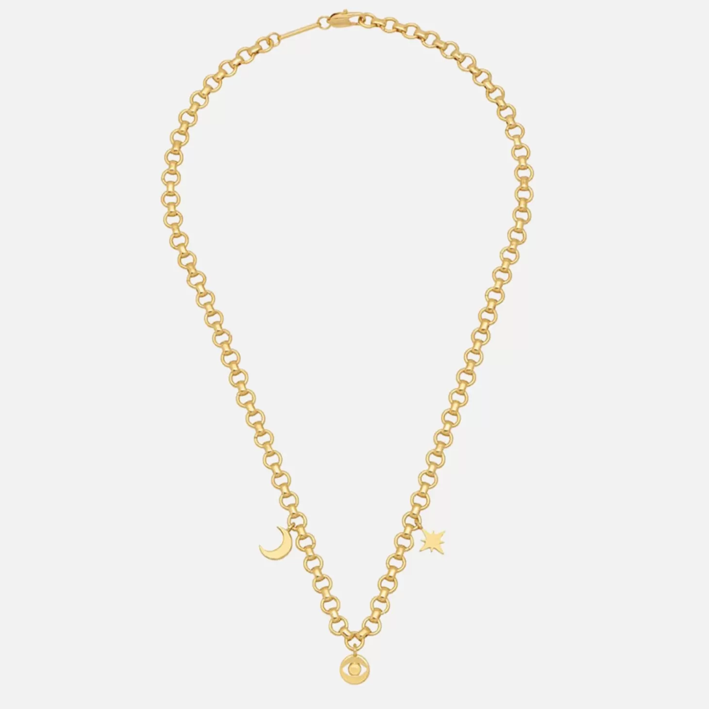 Women's Chunky Chain Motif Necklace - Gold Plate/Gold Plated*Estella Bartlett Best