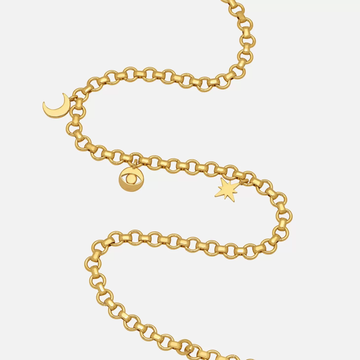 Women's Chunky Chain Motif Necklace - Gold Plate/Gold Plated*Estella Bartlett Best