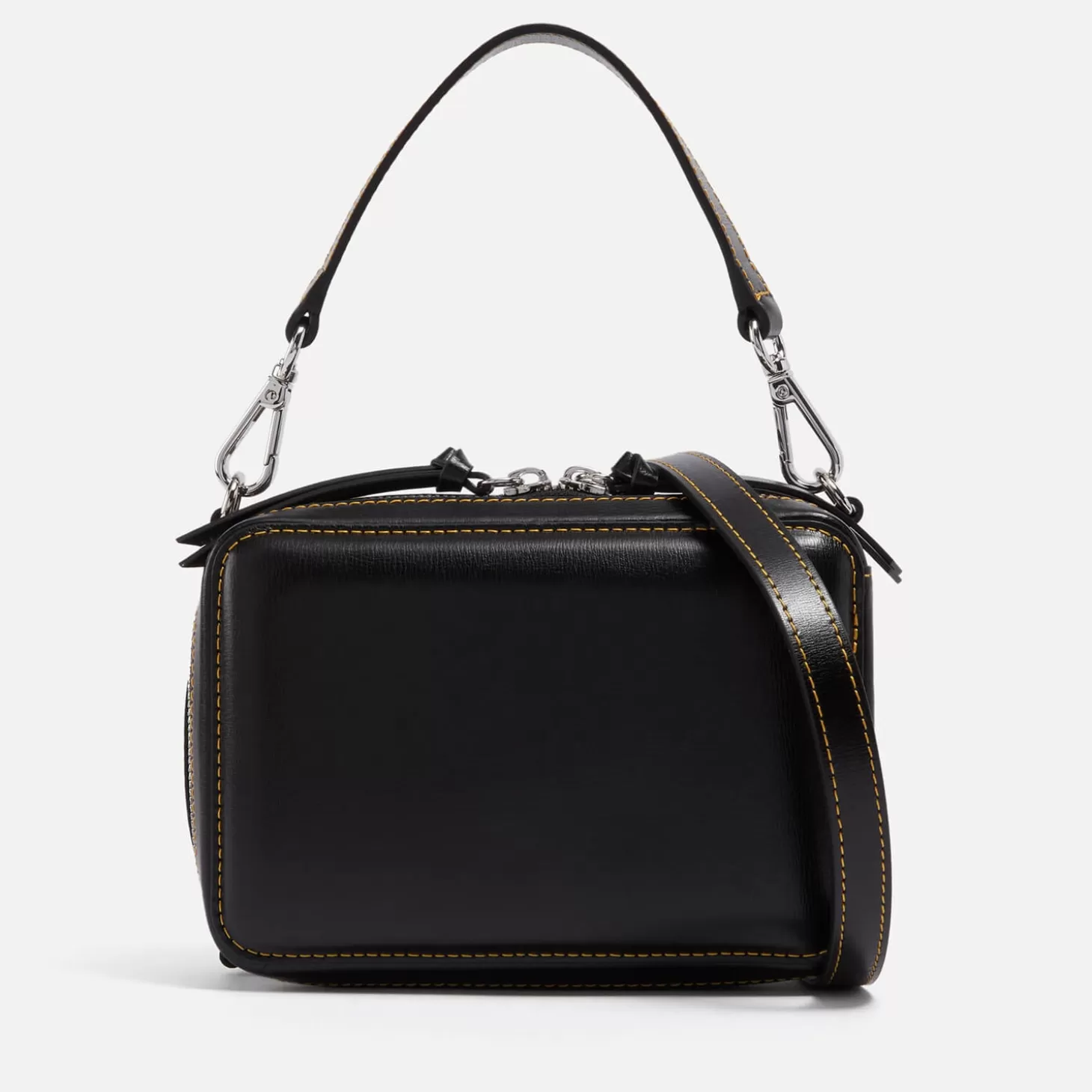 Banner Leather Shoulder Bag*Ganni Best Sale