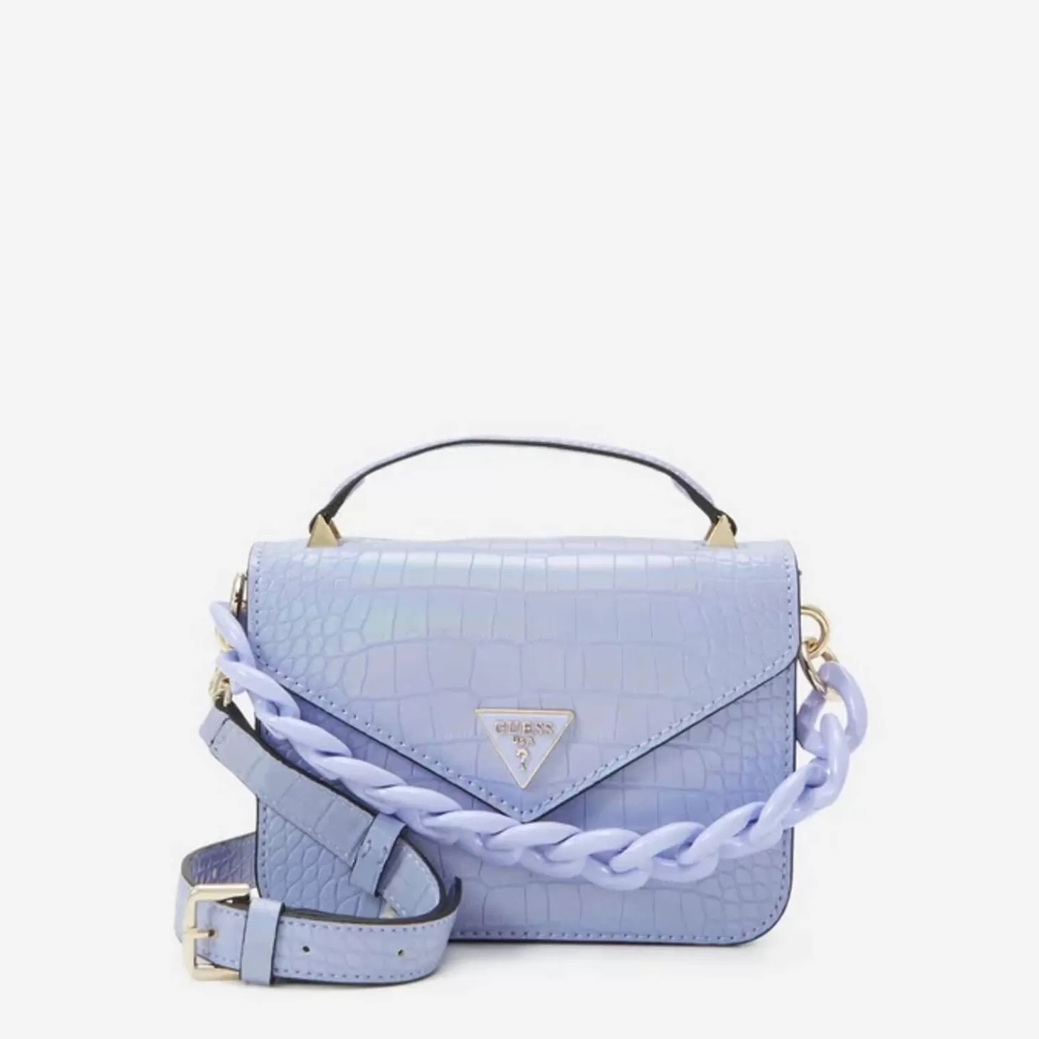 Corina Faux Leather Mini Top Handle Flap Bag*Guess Cheap