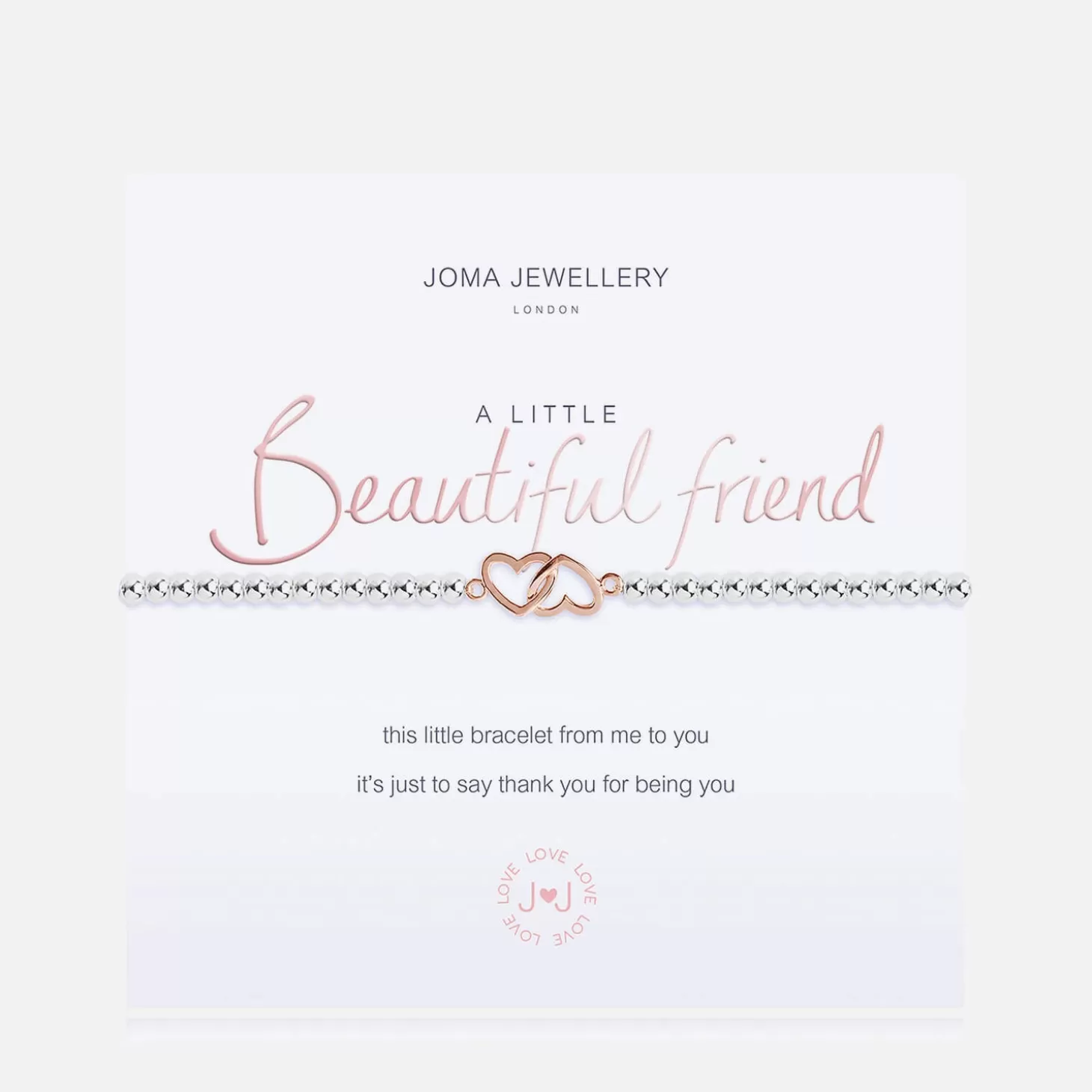 Women's A Little Beautiful Friend Bracelet - Silver/Rose Gold*Joma Jewellery Outlet