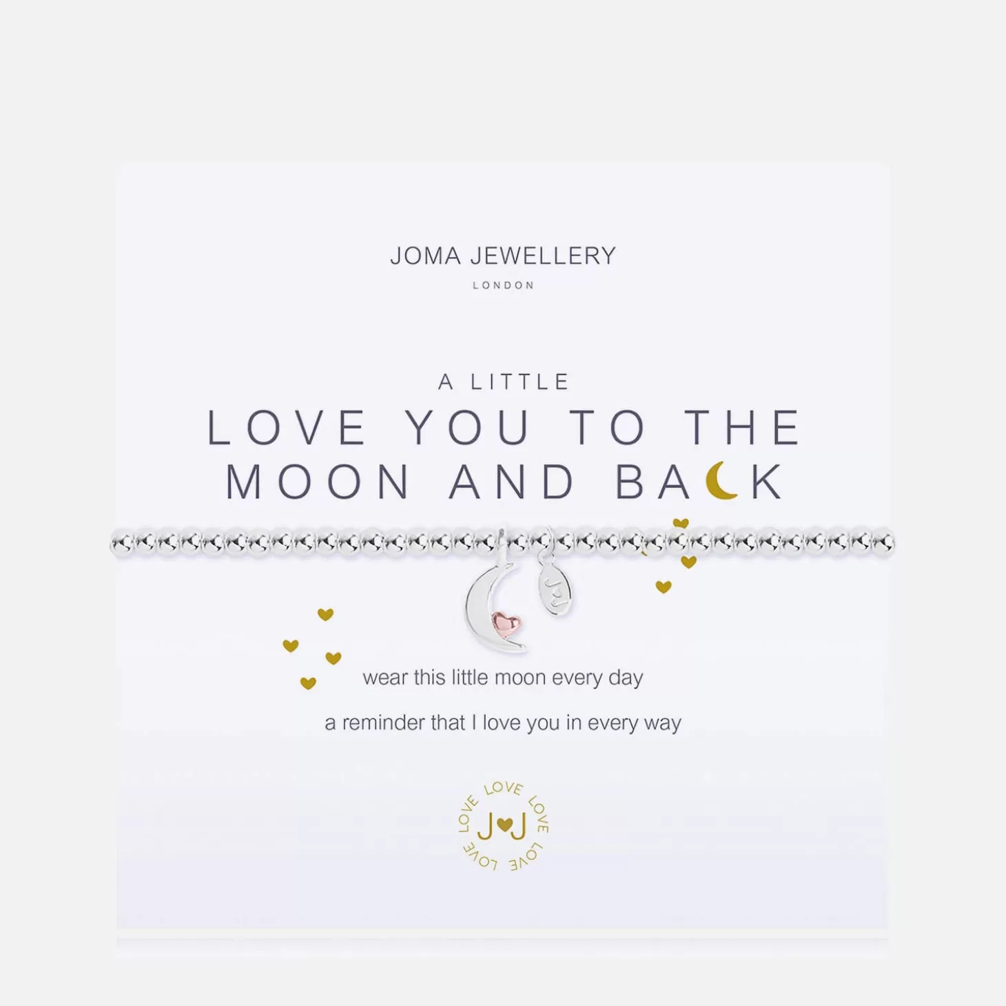 Women's A Little Love You To The Moon & Back Bracelet - Silver*Joma Jewellery Best Sale