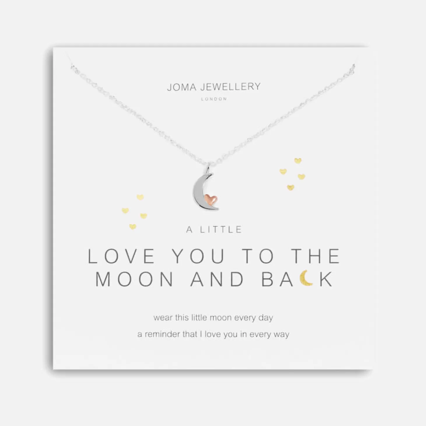 Women's A Little Love You To The Moon And Back Necklace - Silver*Joma Jewellery Hot