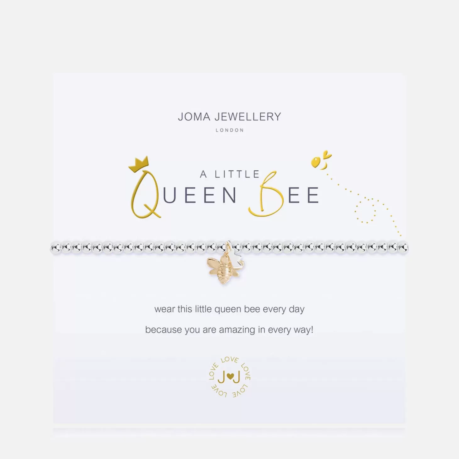 Women's A Little Queen Bee Bracelet - Silver/Gold*Joma Jewellery Hot