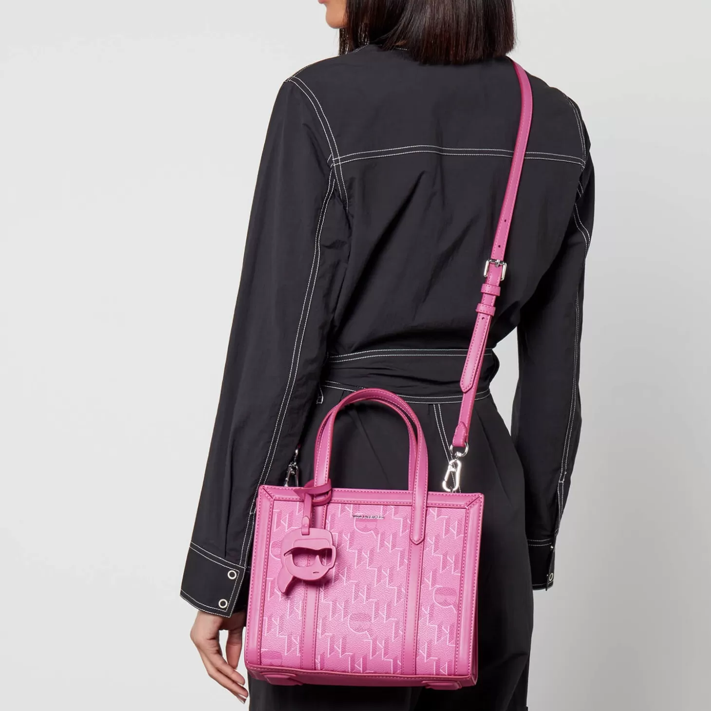 Interstellar K/Ikonik Faux Leather Tote Bag*Karl Lagerfeld Shop