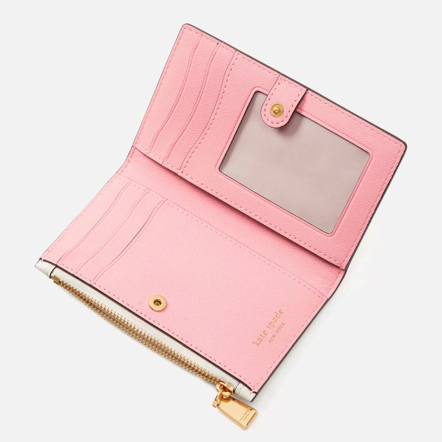 Lemon Drop Lemon Appliqued Saffiano Leather Bifold Wallet*Kate Spade New York Online