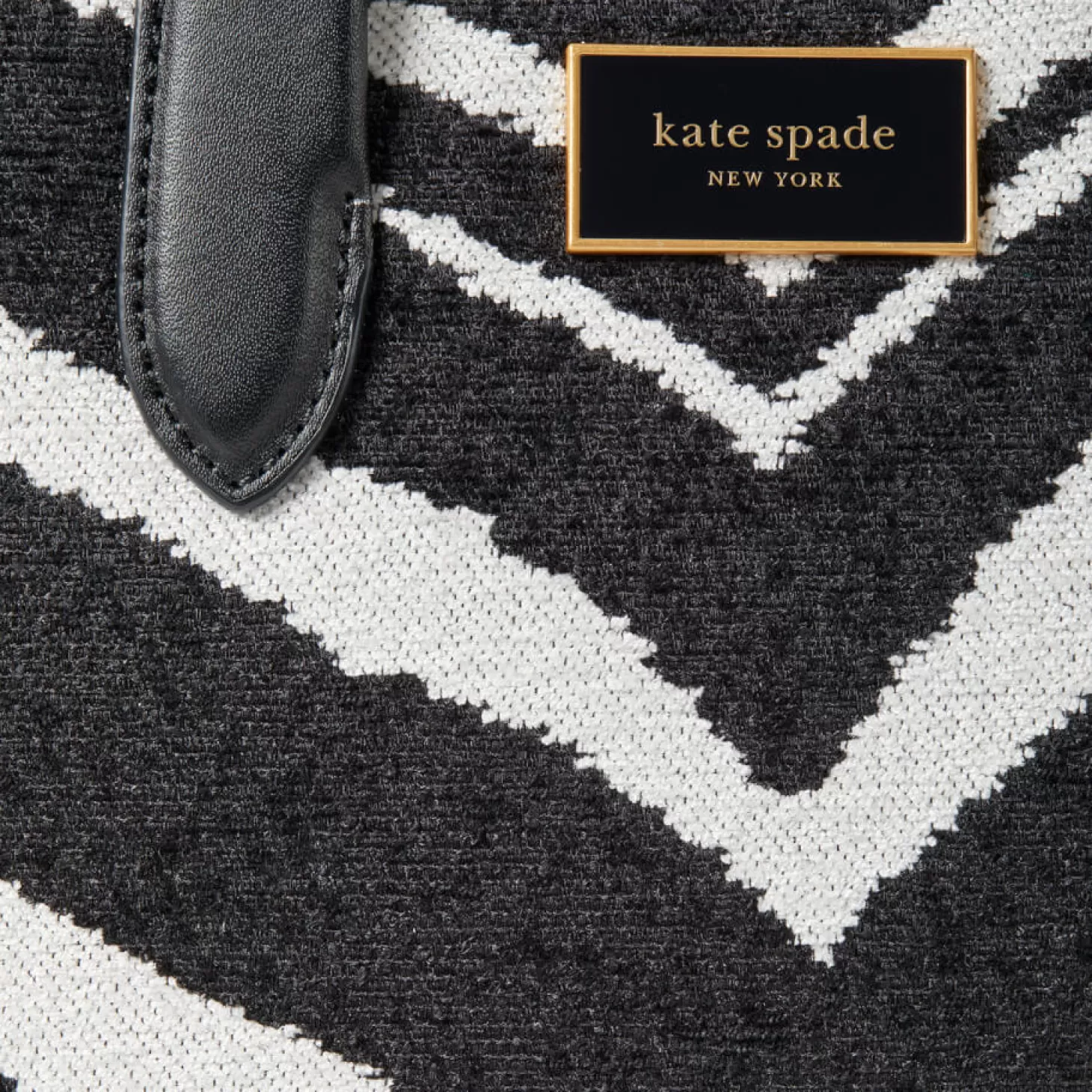 Manhattan Zebra Chenille And Leather Small Tote Bag*Kate Spade New York Online
