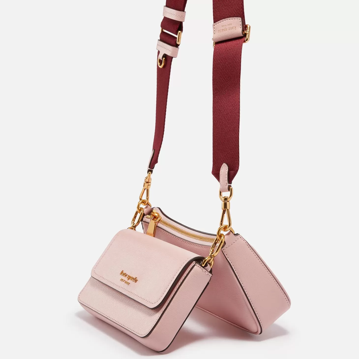 Morgan Double Saffiano Leather Cross-Body Bag*Kate Spade New York Fashion