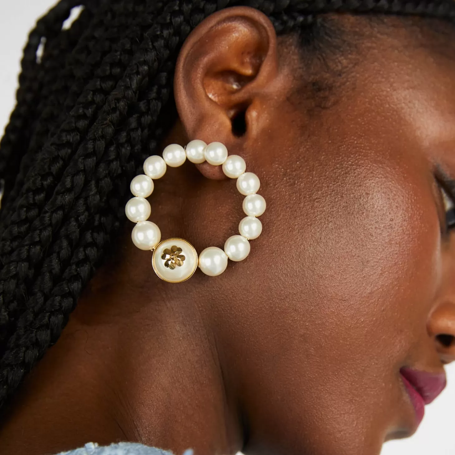 Pearls On Pearls Faux Pearl Hoops*Kate Spade New York Clearance