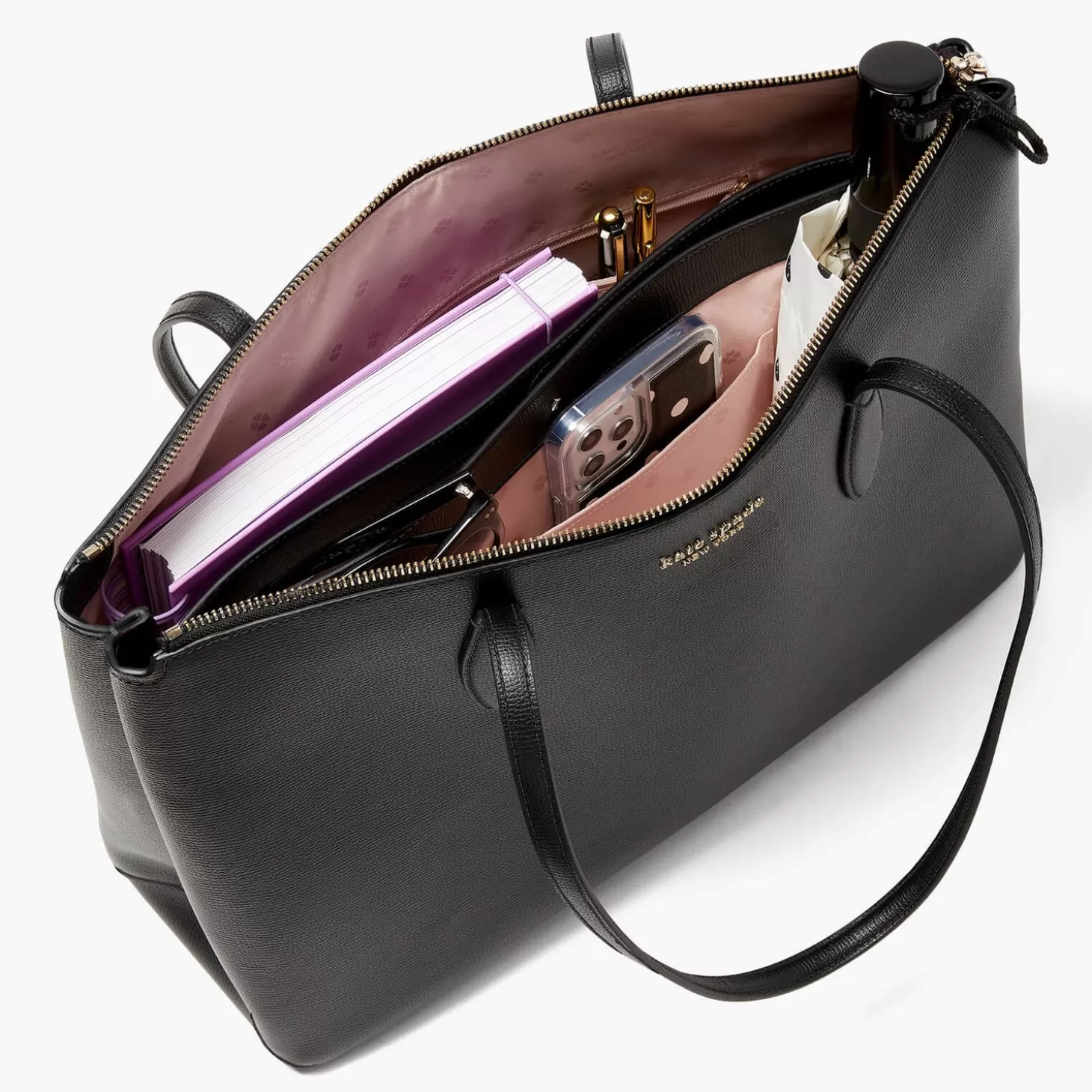 Women's All Day Large Zip Top Tote Bag - Black*Kate Spade New York Best