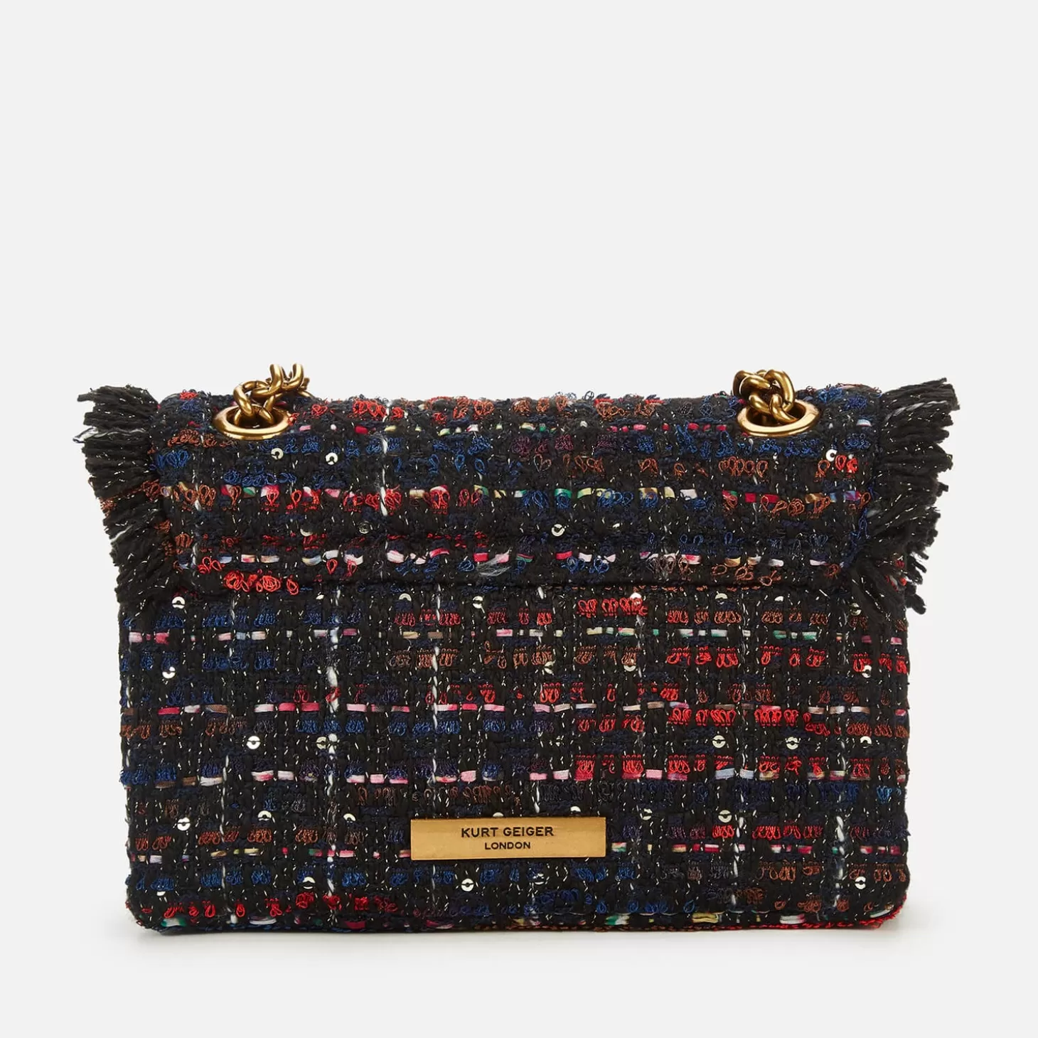 Women's Tweed Mini Kensington X Bag - Red Comb*Kurt Geiger London Best Sale
