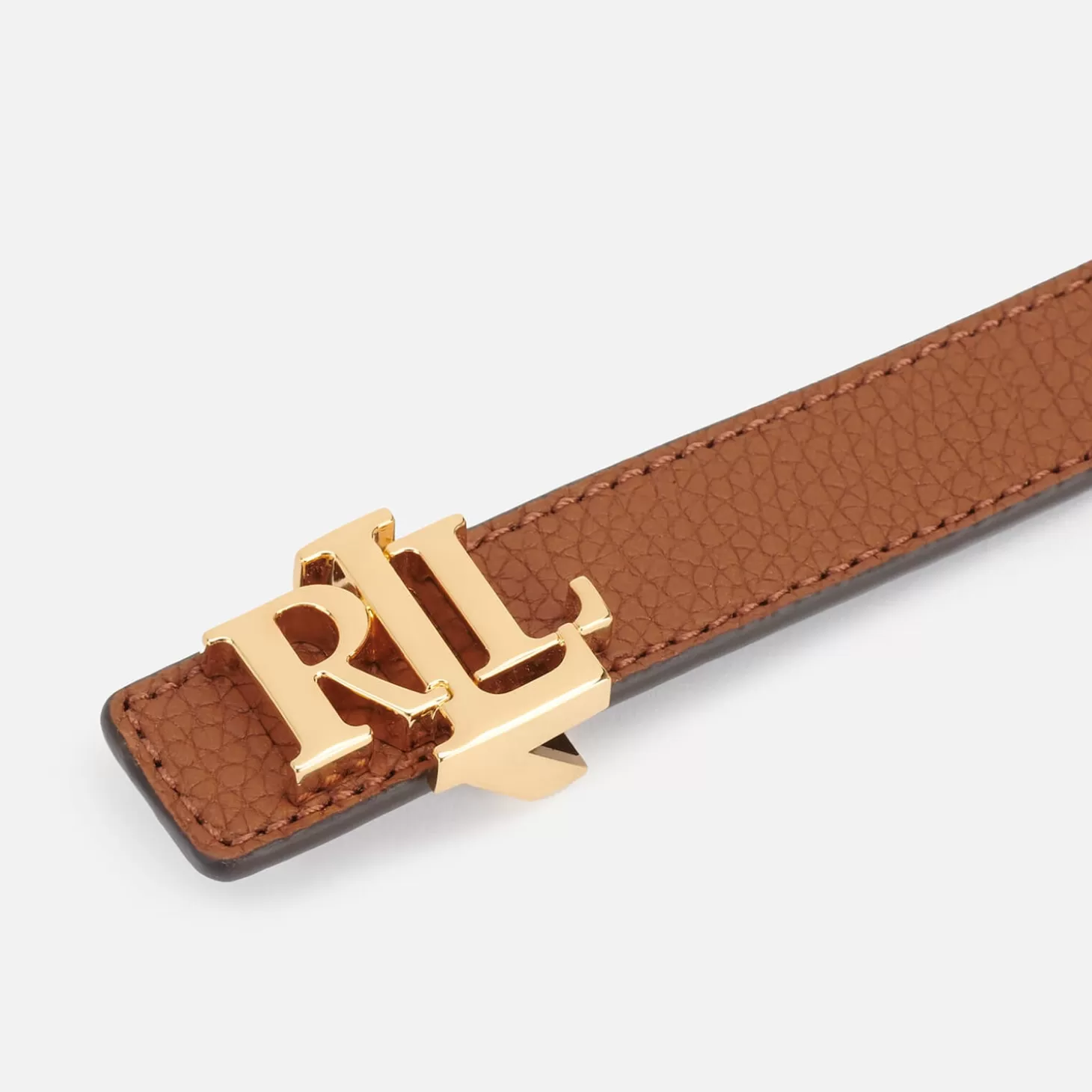 Women's Reversable 20 Skinny Belt - Lauren Tan/Dark Brown*Lauren Ralph Lauren Outlet