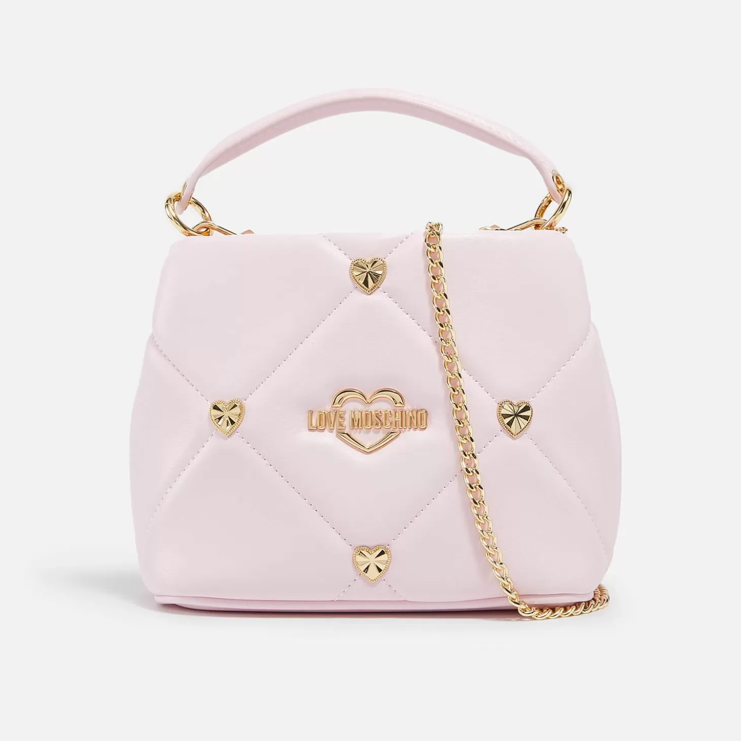 Borsa Heart Studs Faux Leather Bag*Love Moschino Discount