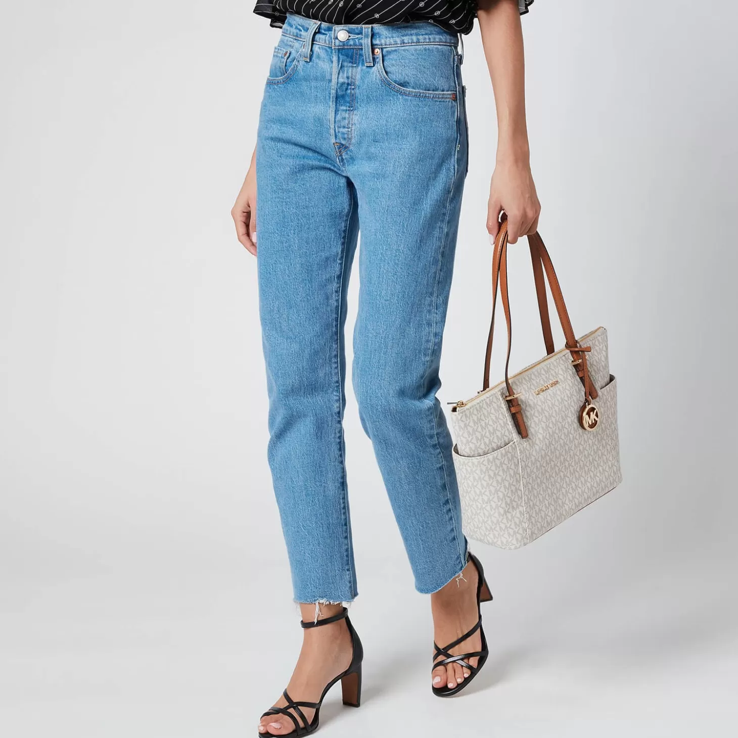 Sinclair Large East West Grab Tote Bag - Vanilla/Acrn*MICHAEL Michael Kors Flash Sale
