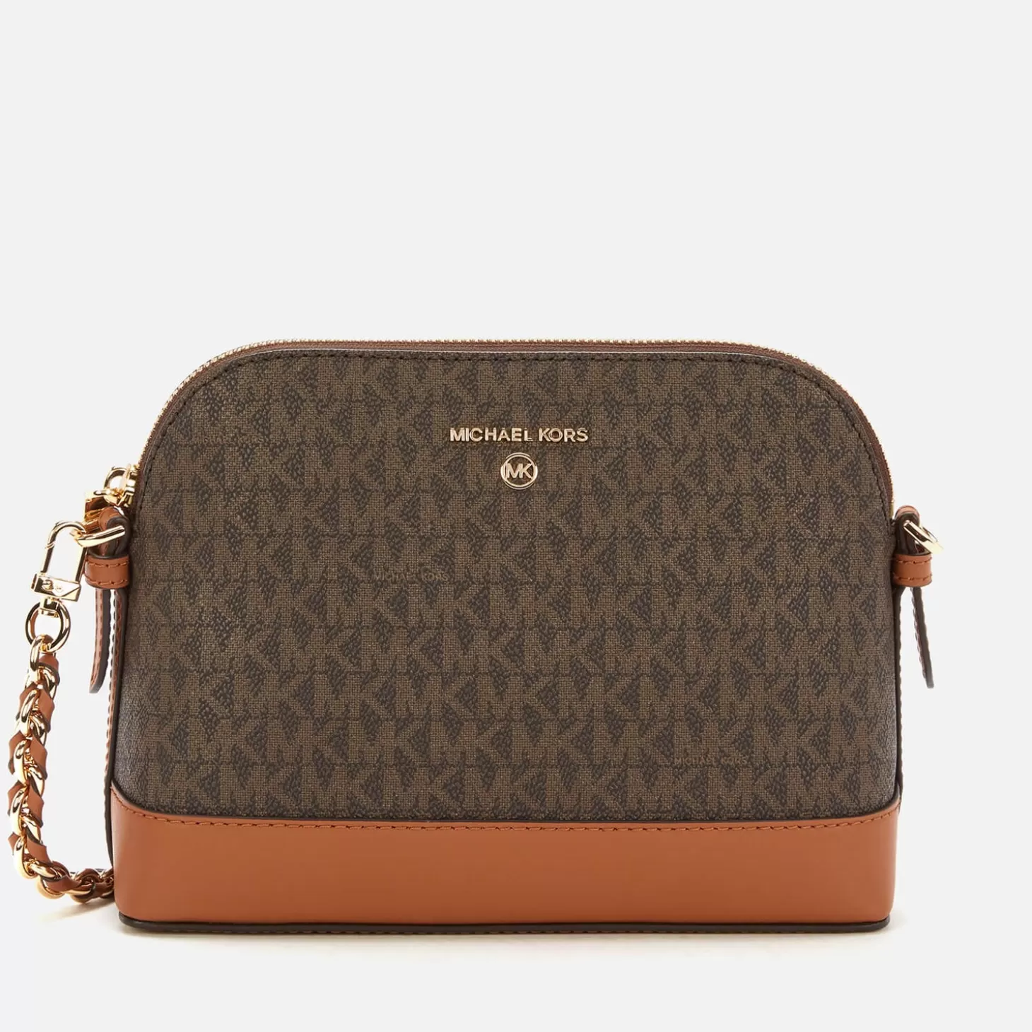 Women's Jet Set Charm Large Dome Cross Body - Brown/Acorn*MICHAEL Michael Kors Cheap