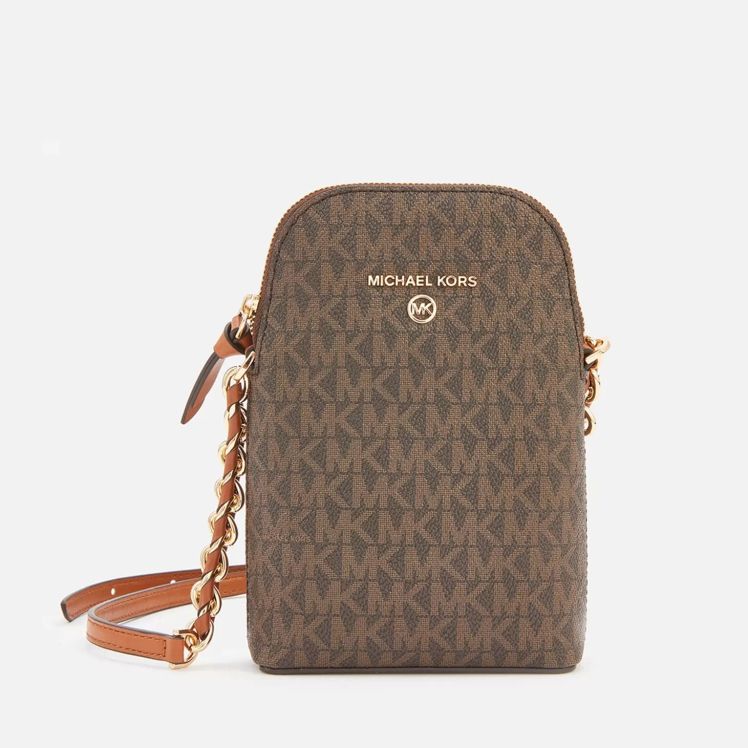 Women's Jet Set Charm Phone Cross Body Bag - Brown*MICHAEL Michael Kors Store