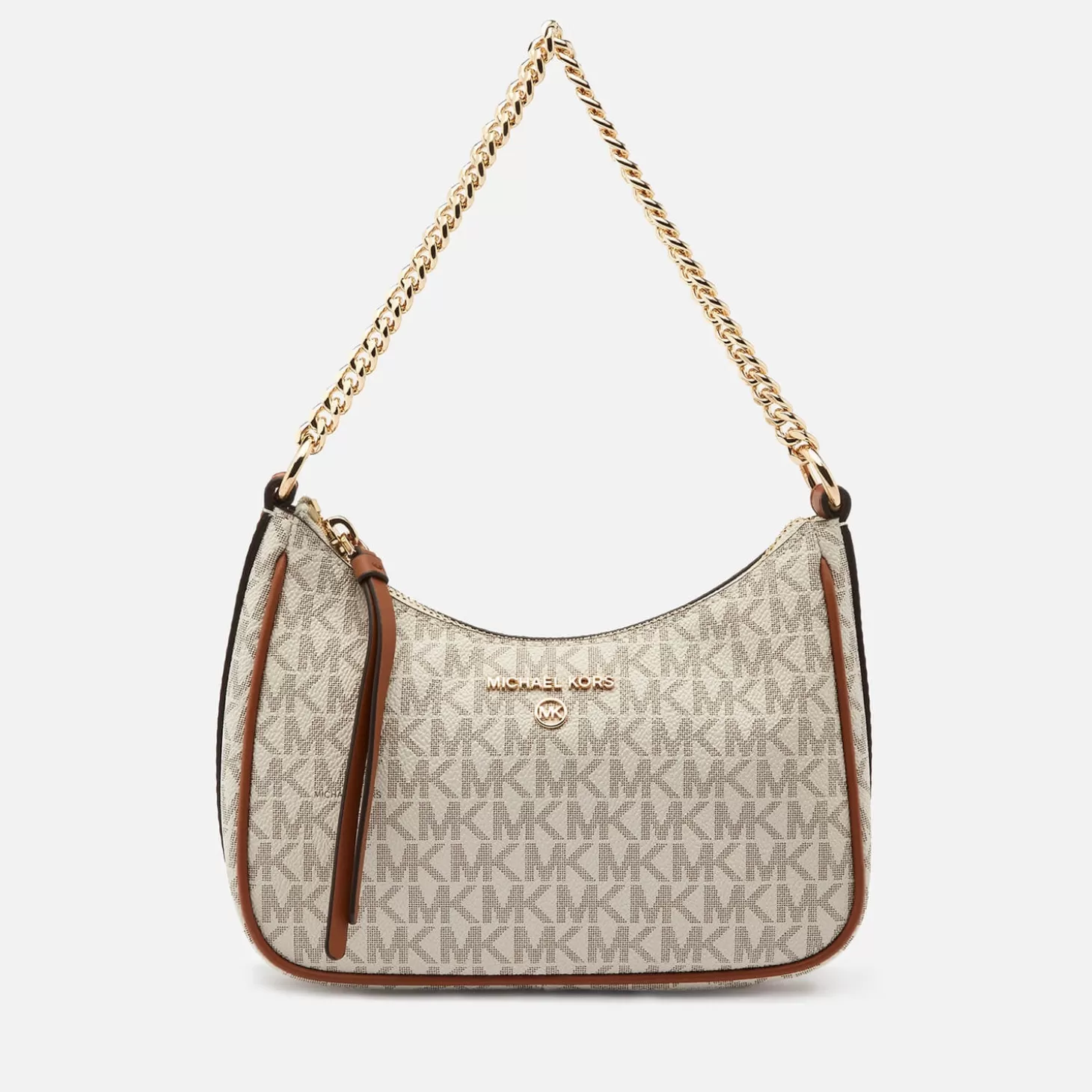 Women's Jet Set Charm Small Chain Pouchette - Vanilla/Acrn*MICHAEL Michael Kors Flash Sale