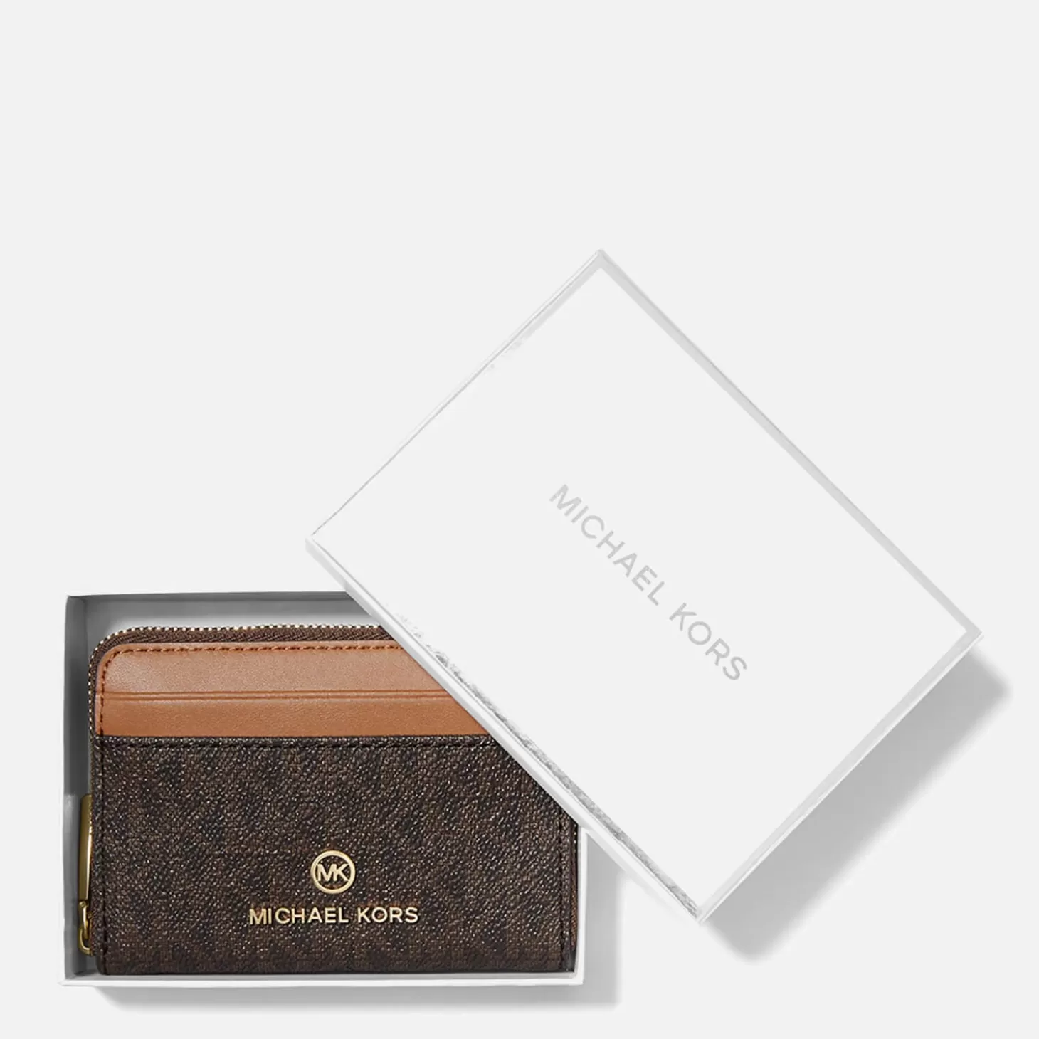 Women's Jet Set Charm Small Za Coin Card Case - Brn/Acorn*MICHAEL Michael Kors Sale