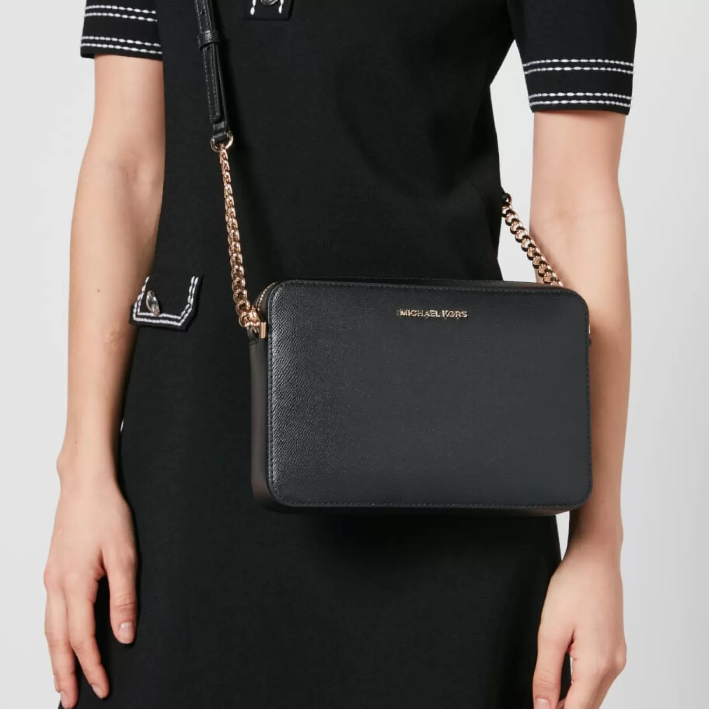 Women's Jet Set East West Cross Body Bag - Black*MICHAEL Michael Kors Clearance