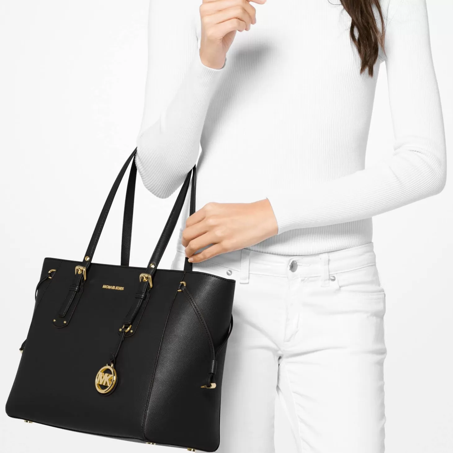 Women's Voyager Tote Bag - Black*MICHAEL Michael Kors Cheap