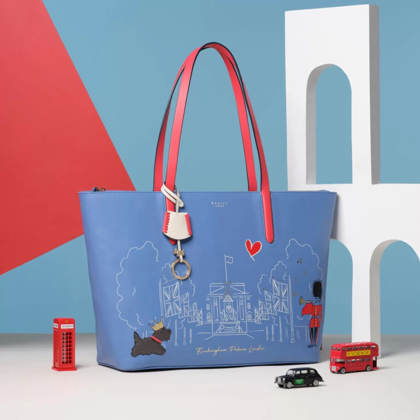 Women's The Coronation Large Zip Top Tote Bag - Regal Blue*Radley Cheap
