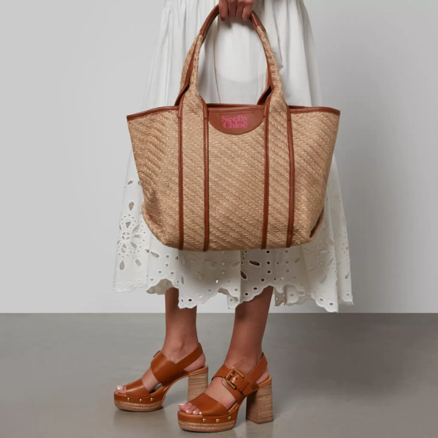 Laetizia Small Jute Tote Bag*See By Chloe Cheap