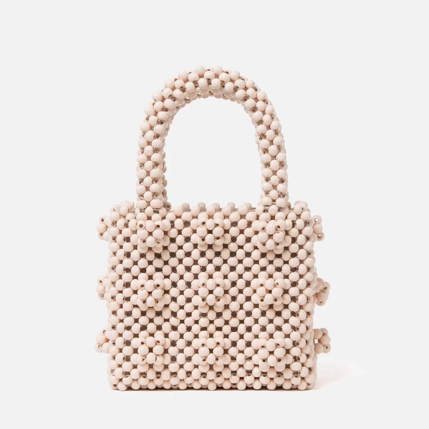 Mini Antonia Wooden Beaded Bag*Shrimps Hot