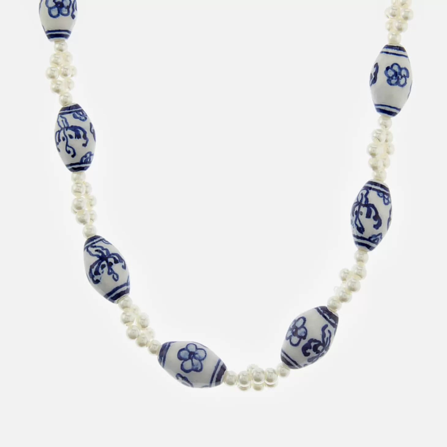 Women's Joline Necklace - Cream/Blue*Shrimps New