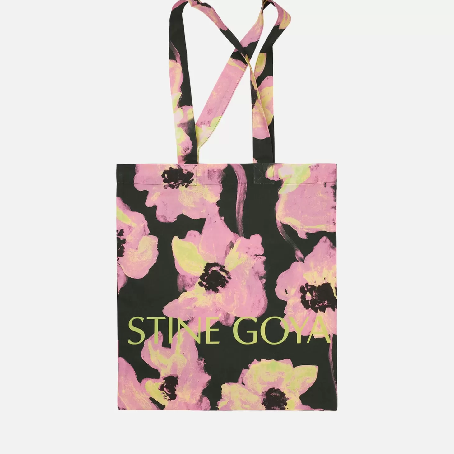 Floral-Printed Organic Cotton-Canvas Rita Tote Bag*Stine Goya Sale