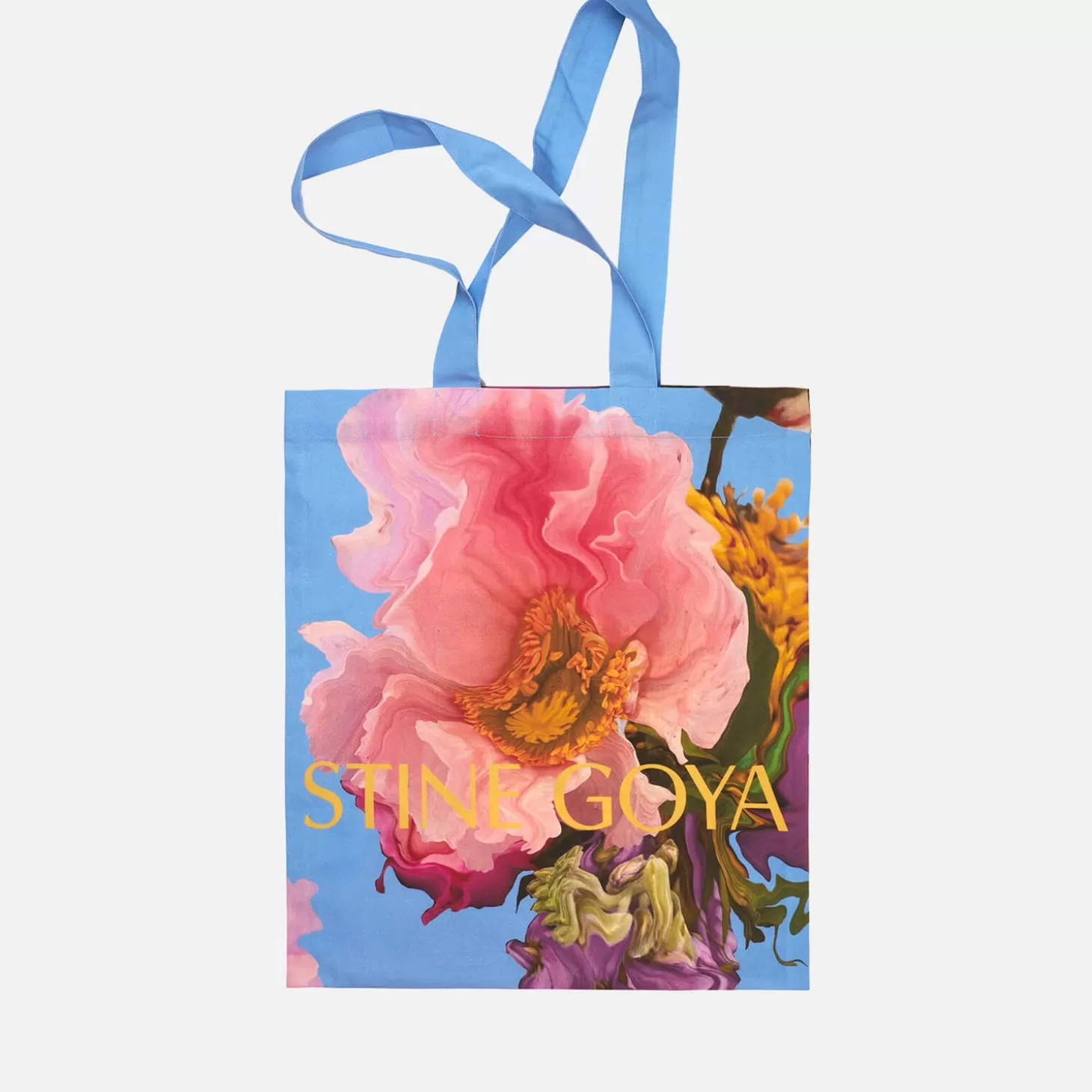 Floral-Printed Organic Cotton-Canvas Rita Tote Bag*Stine Goya Sale