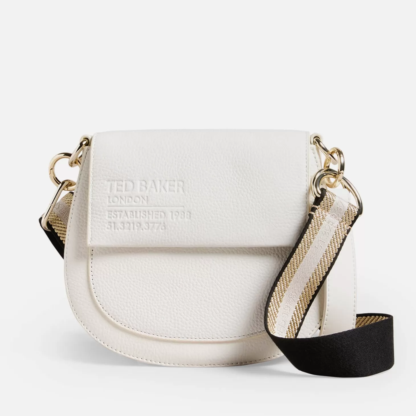 Daliai Leather Branded Webbing Satchel Cross Body Bag*Ted Baker Clearance