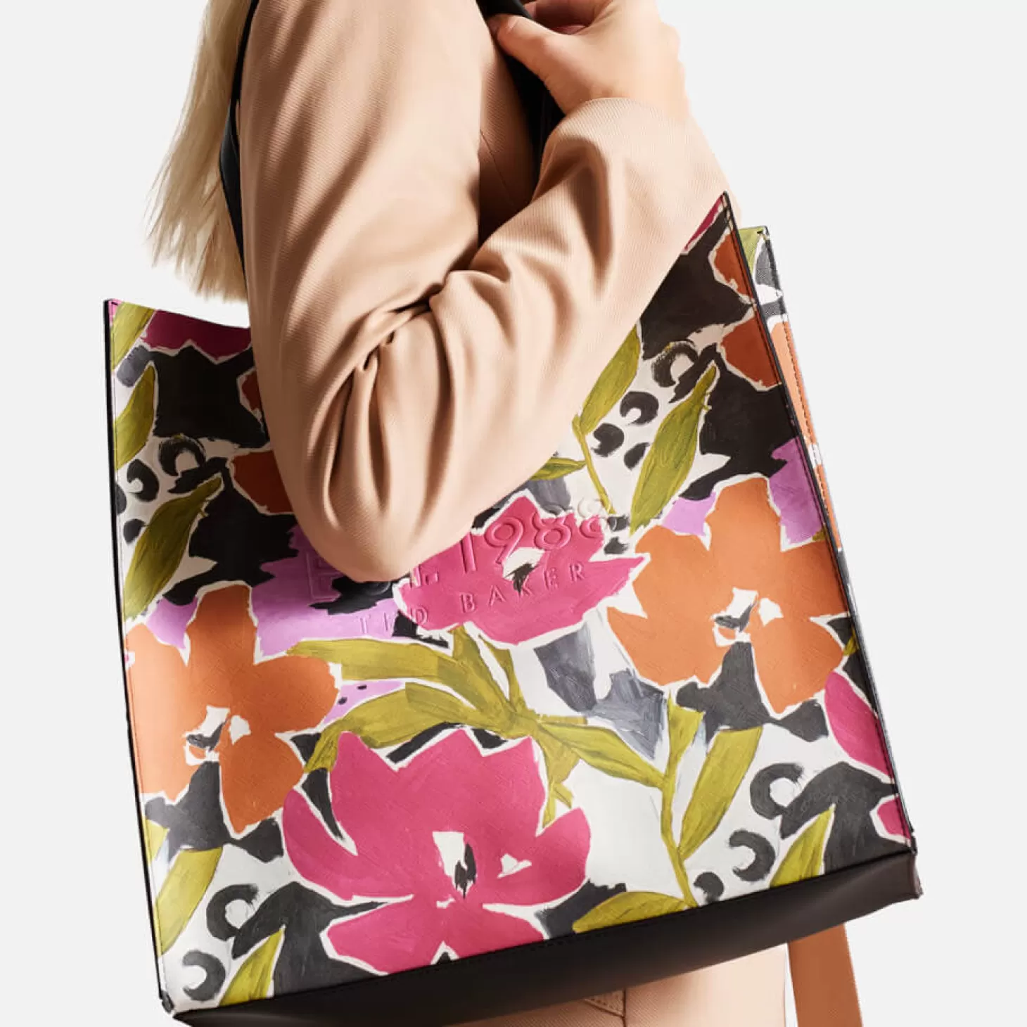 Malicon Large Floral-Print Faux Leather Tote Bag*Ted Baker Online