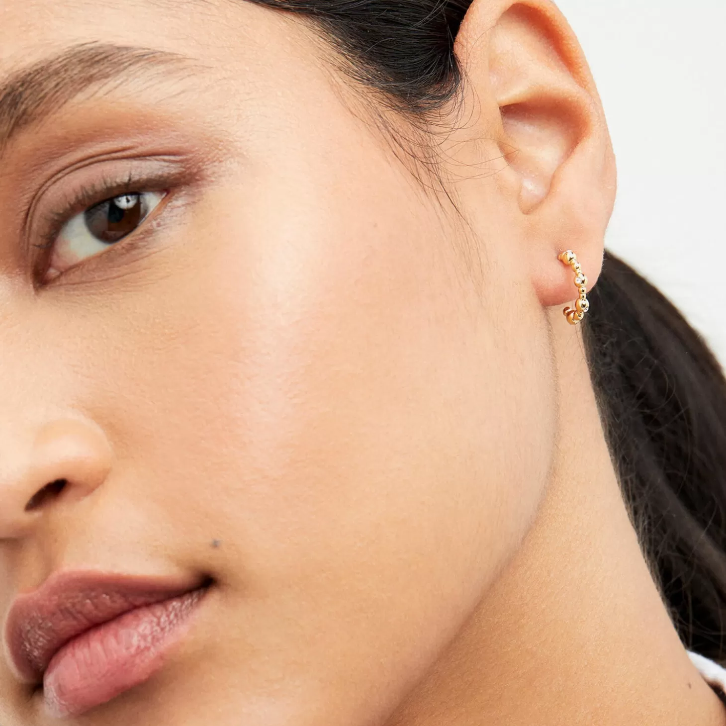 Women's Belsini: Crystal Small Hoop Earring - Gold Tone/Clear Crystal*Ted Baker Cheap