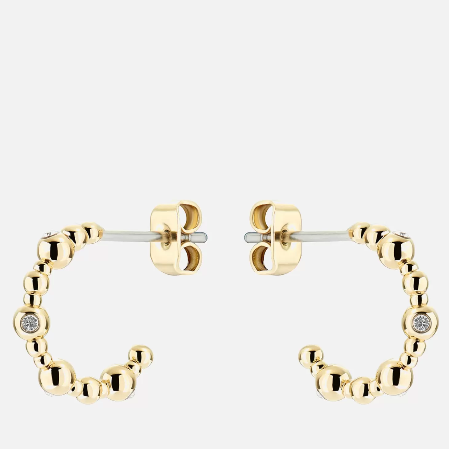 Women's Belsini: Crystal Small Hoop Earring - Gold Tone/Clear Crystal*Ted Baker Cheap