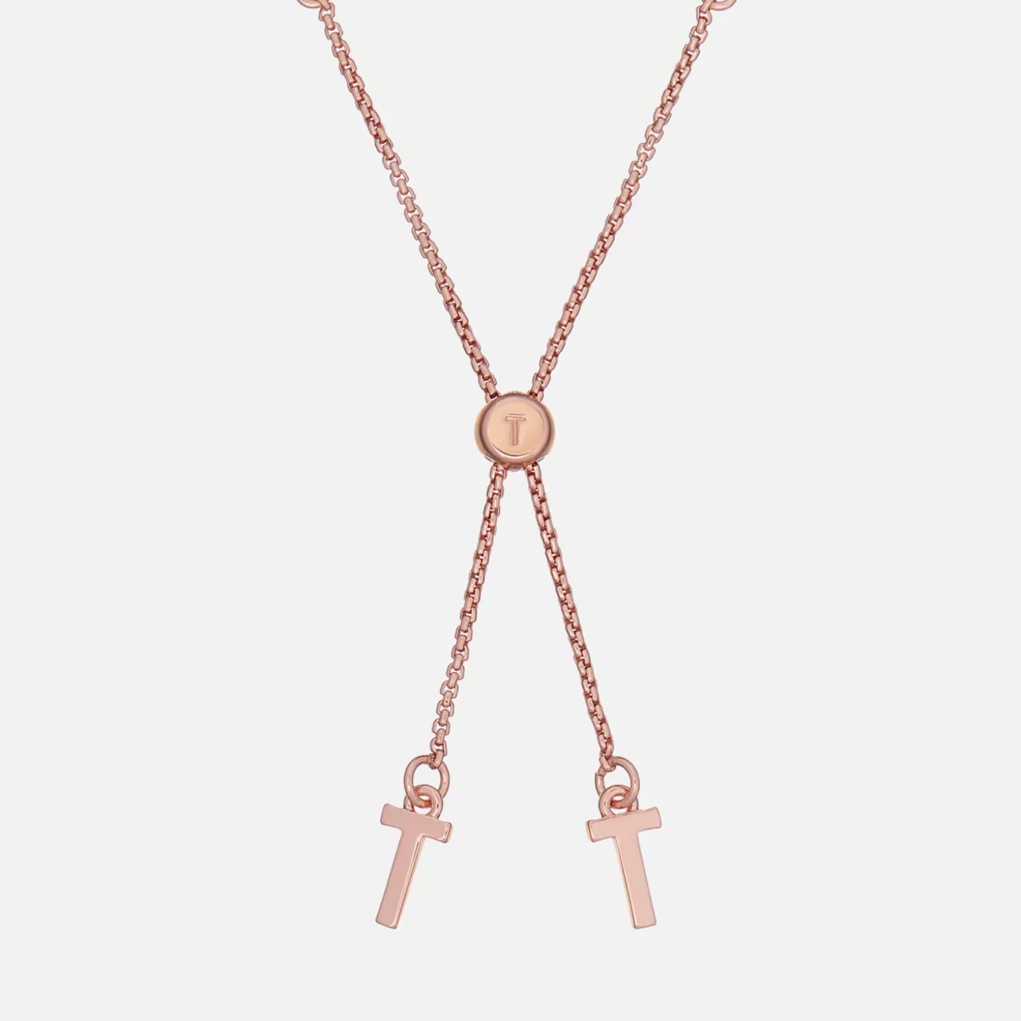 Women's Melrah: Icon Crystal Slider Bracelet - Rose Goldrainbow*Ted Baker Flash Sale