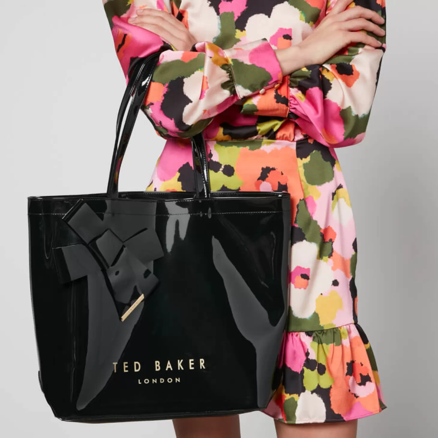 Women's Nicon Knot Bow Large Icon Bag - Black*Ted Baker Outlet