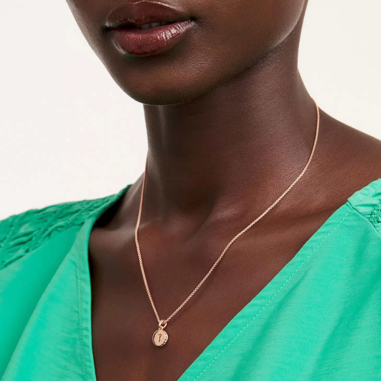 Women's Sercie: Sparkle Dot Pendant - Rose Goldclear*Ted Baker Cheap