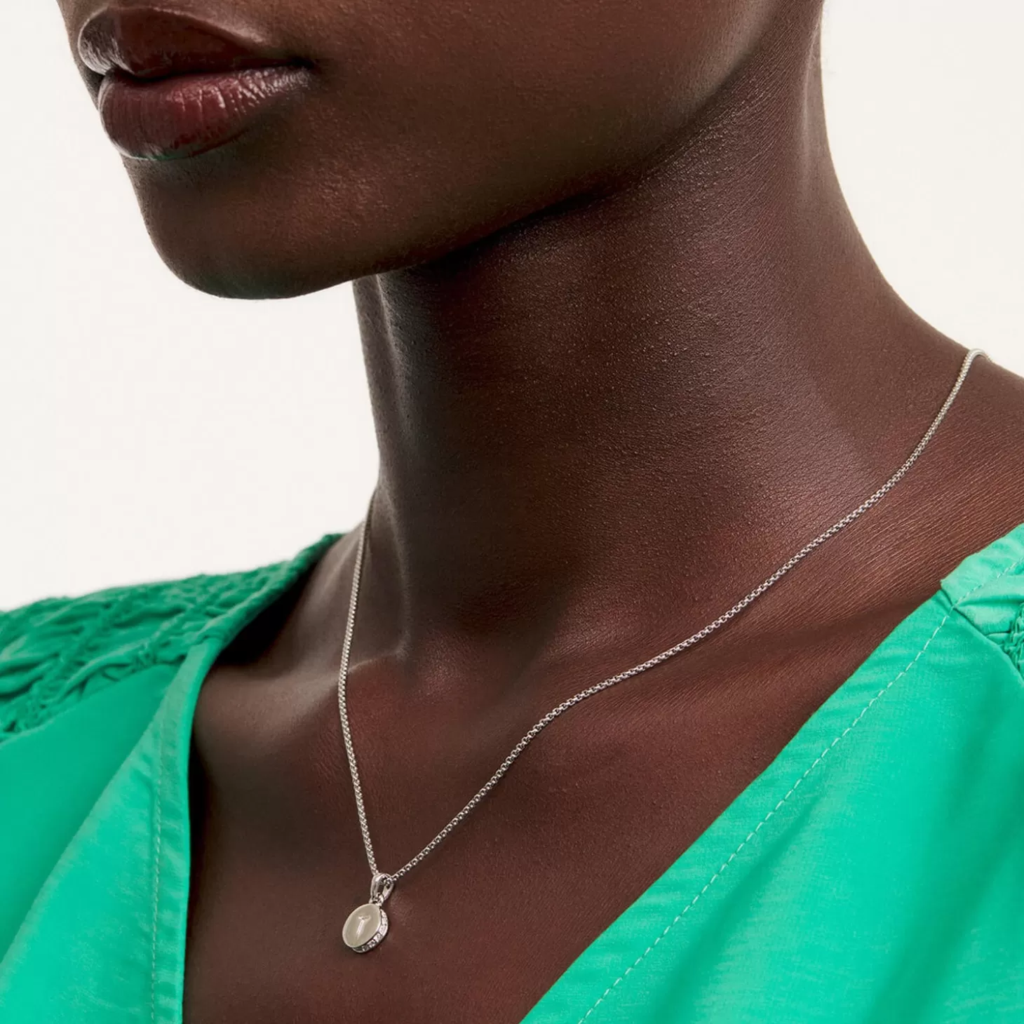 Women's Sercie: Sparkle Dot Pendant - Silver Toneclear*Ted Baker Online