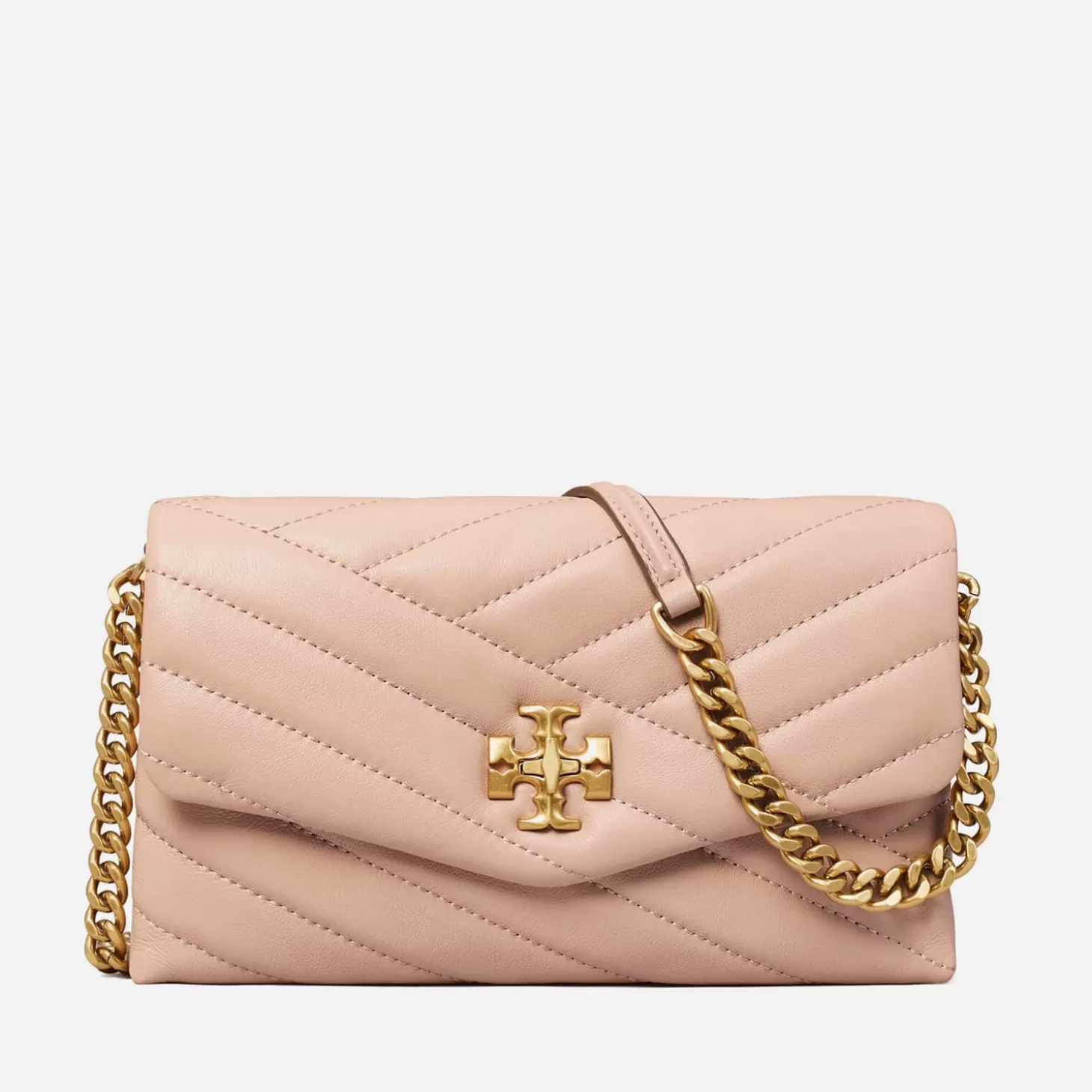 Kira Chevron Leather Cross-Body Bag*Tory Burch Hot